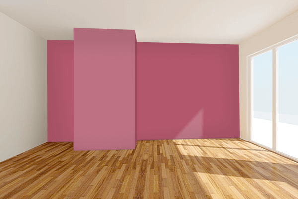 Pretty Photo frame on Slate Pink color Living room wal color