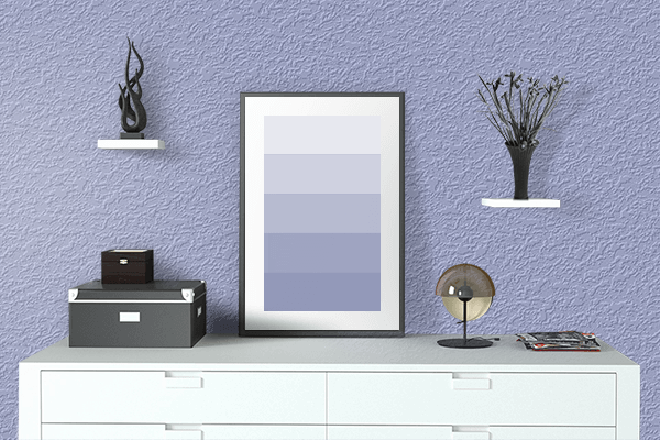 Pretty Photo frame on Isabelle color drawing room interior textured wall