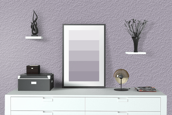Pretty Photo frame on Hadley color drawing room interior textured wall