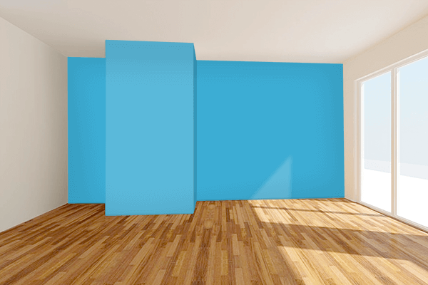 Pretty Photo frame on Aquarius (Pantone) color Living room wal color