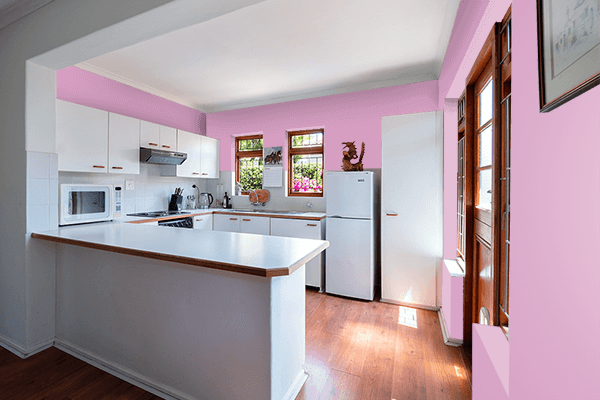 Pretty Photo frame on Pastel Lavender (Pantone) color kitchen interior wall color