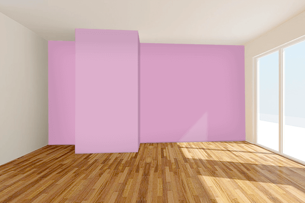 Pretty Photo frame on Pastel Lavender (Pantone) color Living room wal color