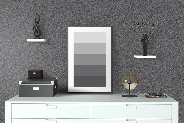 Pretty Photo frame on Asteroid color drawing room interior textured wall