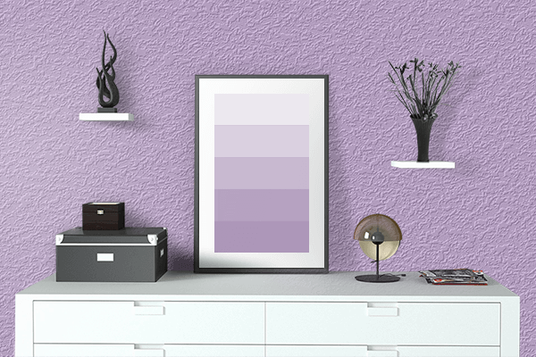 Pretty Photo frame on Maeve color drawing room interior textured wall