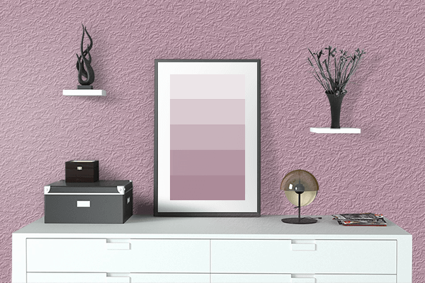 Pretty Photo frame on Remi color drawing room interior textured wall