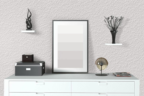 Pretty Photo frame on Background White color drawing room interior textured wall