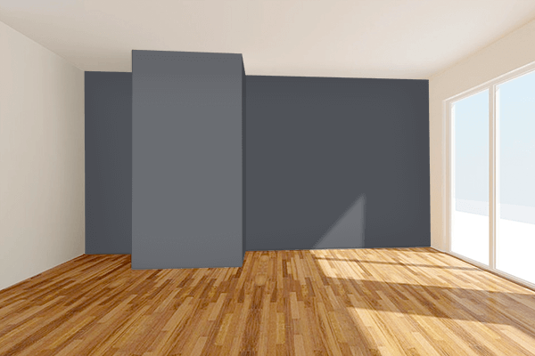 Pretty Photo frame on Slate Grey (RAL) color Living room wal color