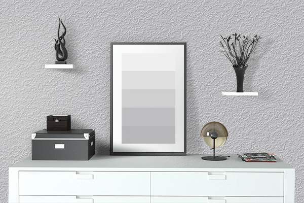 Pretty Photo frame on Nimbus Cloud color drawing room interior textured wall