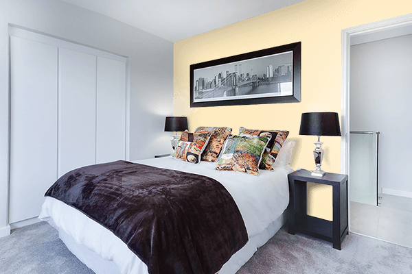 Pretty Photo frame on Alani color Bedroom interior wall color