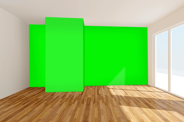 Pretty Photo frame on Green Screen color Living room wal color