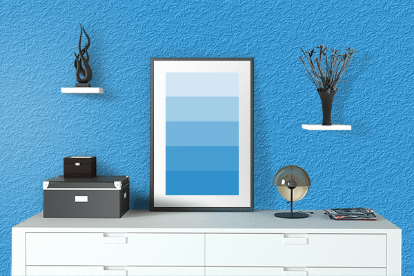 Pretty Photo frame on Twitter Blue color drawing room interior textured wall