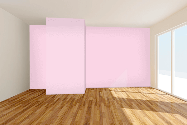Pretty Photo frame on Pink CMYK color Living room wal color