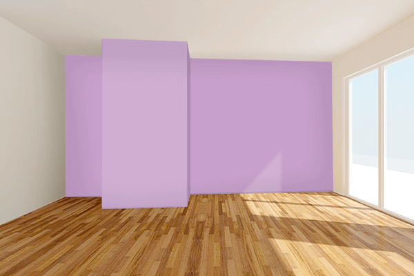 Pretty Photo frame on Lavender CMYK color Living room wal color