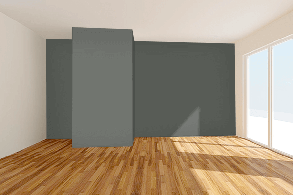 Pretty Photo frame on Tarpaulin Grey (RAL) color Living room wal color