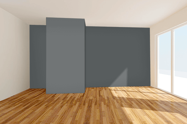 Pretty Photo frame on Basalt Grey (RAL) color Living room wal color