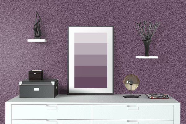 Pretty Photo frame on Halayà Úbe color drawing room interior textured wall