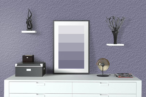 Pretty Photo frame on Rhythm color drawing room interior textured wall