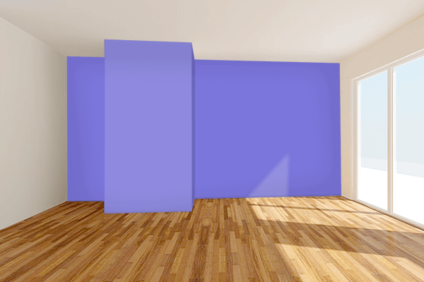 Pretty Photo frame on Violet-Blue (Crayola) color Living room wal color