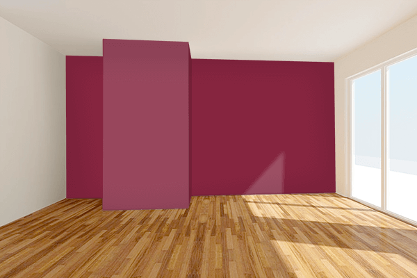 Pretty Photo frame on Red-Violet (Color Wheel) color Living room wal color