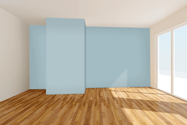 Pretty Photo frame on Cadet Blue (Crayola) color Living room wal color