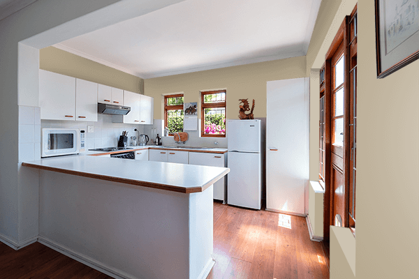 Pretty Photo frame on Khaki (HTML/CSS) color kitchen interior wall color