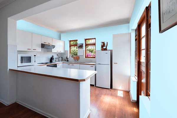 Pretty Photo frame on Diamond color kitchen interior wall color