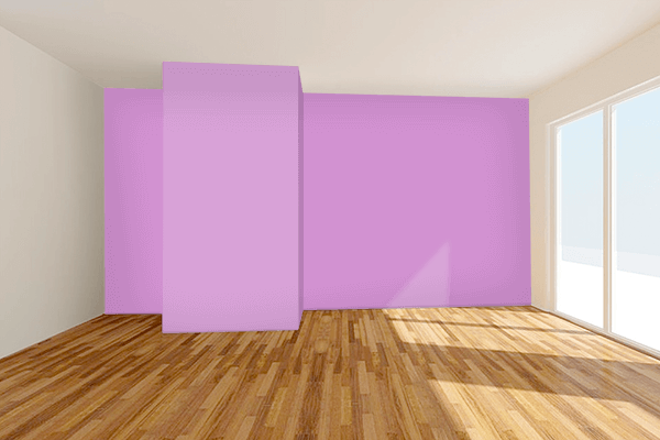 Pretty Photo frame on Light Grayish Magenta color Living room wal color