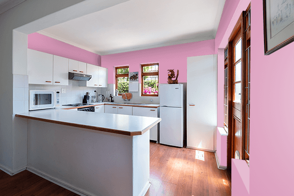 Pretty Photo frame on Kobi color kitchen interior wall color