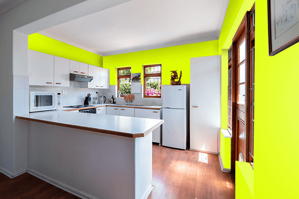 Pretty Photo frame on Chartreuse (Traditional) color kitchen interior wall color