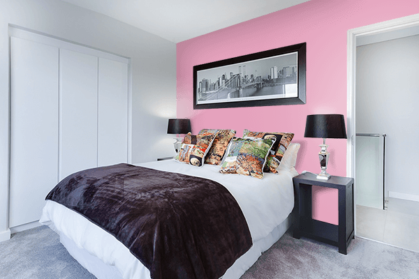 Pretty Photo frame on Kobi color Bedroom interior wall color