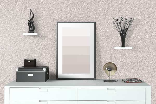 Pretty Photo frame on Linen color drawing room interior textured wall