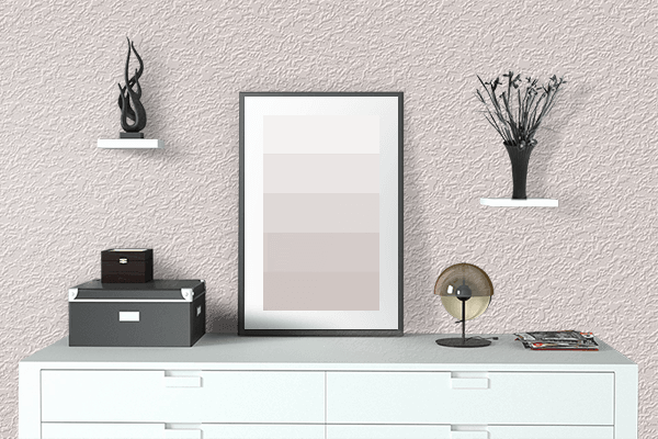 Pretty Photo frame on Linen color drawing room interior textured wall