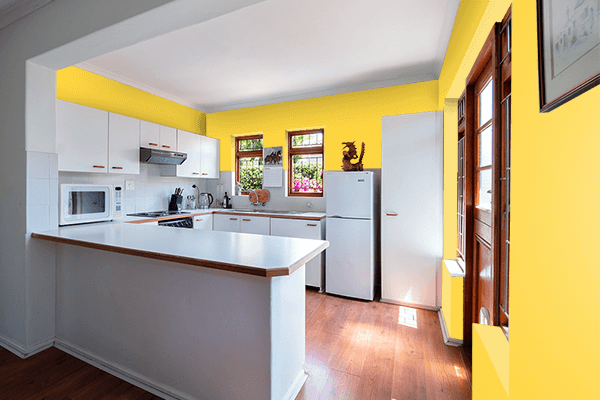Pretty Photo frame on Gargoyle Gas color kitchen interior wall color