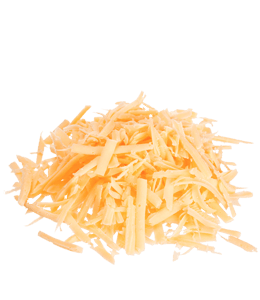 Grated Cheddar cheese