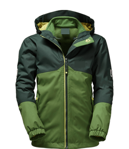 Jacket with Shades of Green