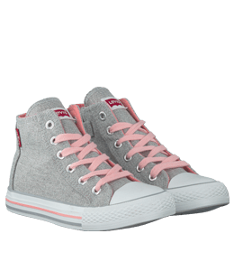 Light Grey anf Pink Stylish Sports Shoes