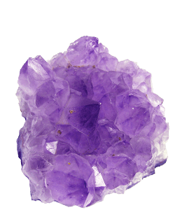 Amethyst quartz crystals