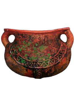 Ancient sienna color pot