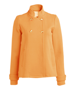 Apricot color ladies winter coat