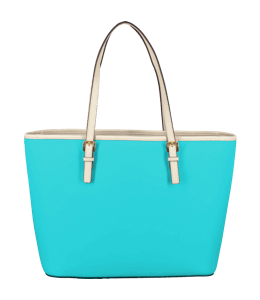 Cyan/Aqua colored ladies handbag