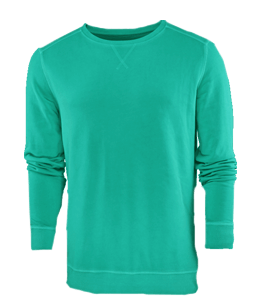 Aqua green color round neck full sleeve t-shirt