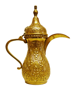 Arabic golden coffee pot