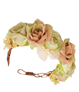 Artificial flower hairband