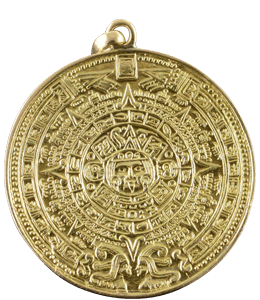 Aztec gold locket