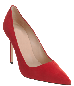 Ballroom dance heels in red