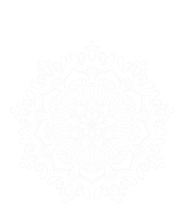 Beautiful white round shape rangoli design