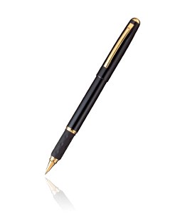 Black and golden ball pen
