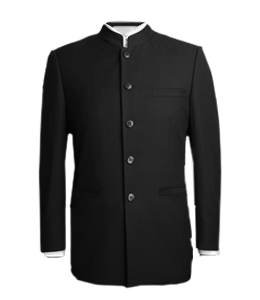 Black color suit with shirt for men