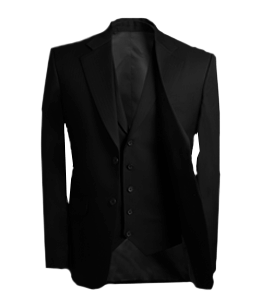 Black formal blazer for men
