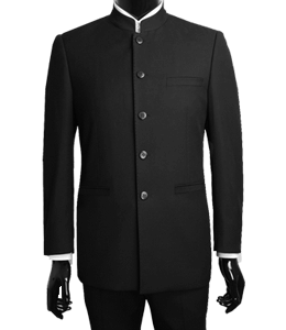 Black suit with white shirt on mannequin